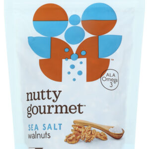 THE NUTTY GOURMET: Nut Walnut Sea Salt, 8 oz