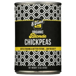 8 TRACK FOODS: Organic Blonde Chickpeas, 15 OZ