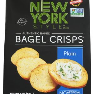 NEW YORK STYLE: Bagel Crisp Plain, 6 OZ