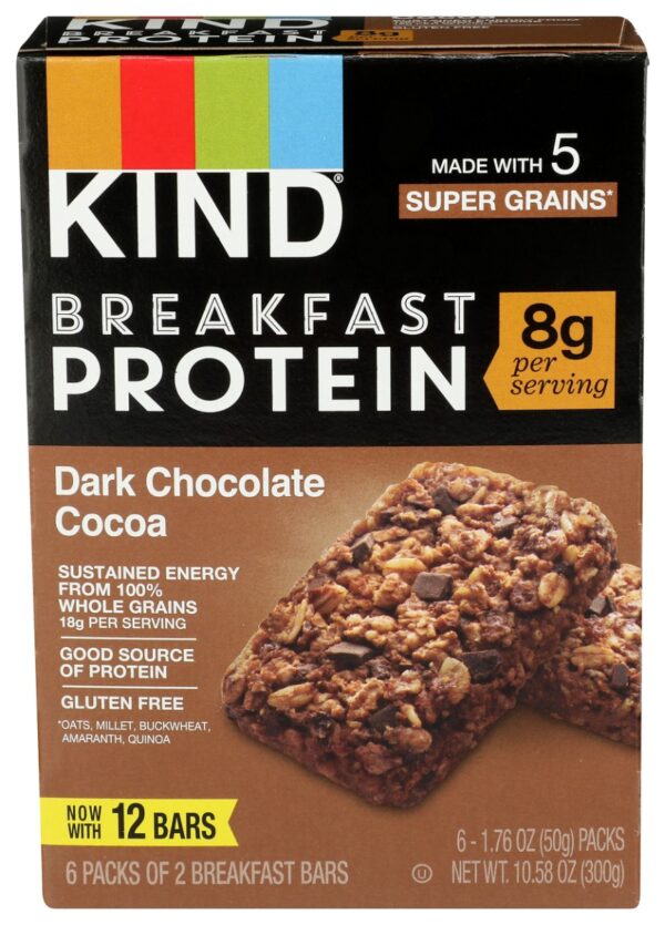 KIND: Breakfast Protein Dark Chocolate, 10.58 OZ