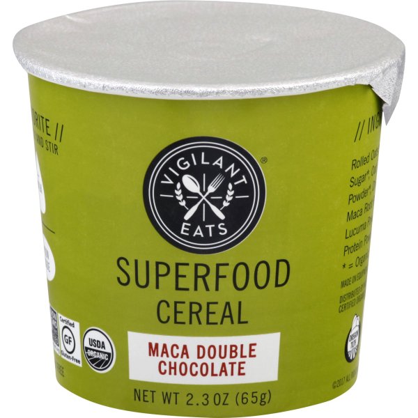 VIGILANT EATS: Cereal Maca Choc Cup Org, 2.3 oz