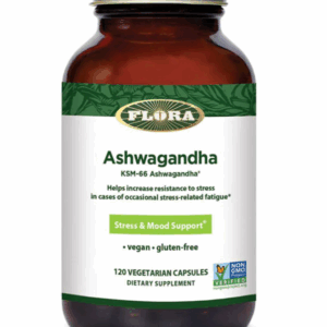 FLORA HEALTH: Ashwagandha KSM 66 Stress and Mood Support, 120 vc