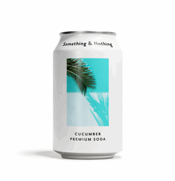 SOMETHING AND NOTHING: Cucumber Premium Soda, 12 fl oz