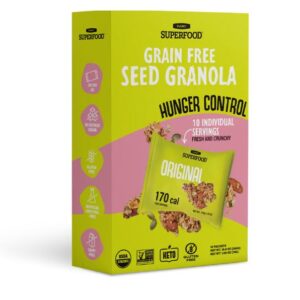 PLANET SUPERFOODS: Hunger Control Original Seed Granola Snack, 10.6 oz