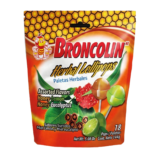 BRONCOLIN: Herbal Lollipops, 6.14 oz