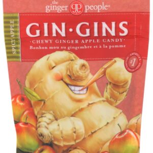 GINGER PEOPLE: Gin Gins Spicy Apple Ginger Chews, 3 oz