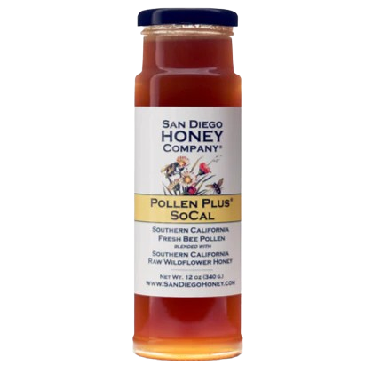 SAN DIEGO HONEY COMPANY: Pollen Plus Socal Bee Pollen and Raw Honey, 12 oz