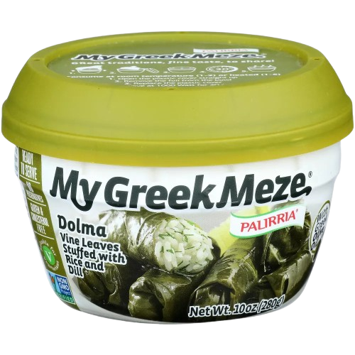 PALIRRIA: My Greek Meze Dolma Vine Leaves Stuffed with Rice and Dill, 10 oz