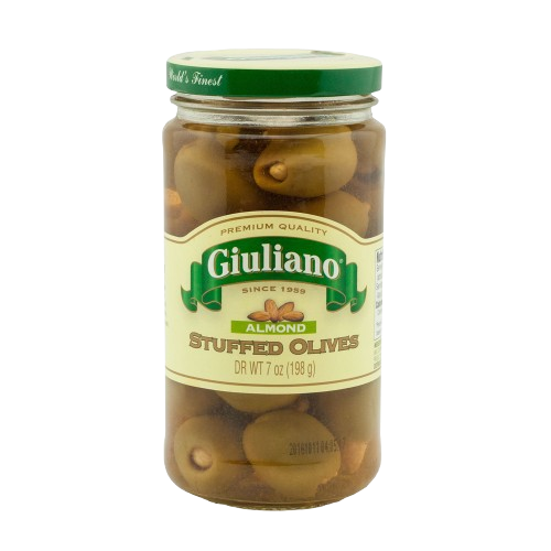 GIULIANO: Almond Stuffed Olives, 6.5 oz