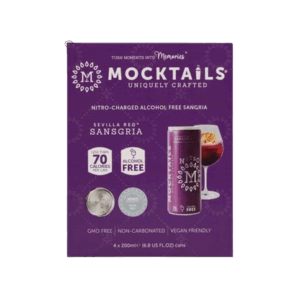MOCKTAIL ALCOHOL FREE COCKTAIL: Sevilla Red Sansgria Nitro Cans, 27.2 fo