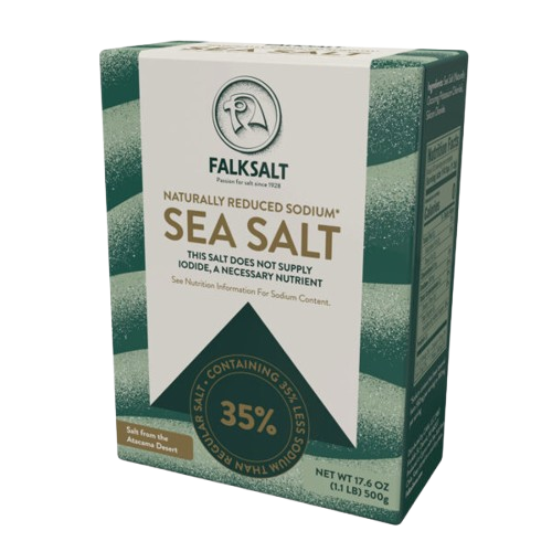 FALKSALT: Sea Salt With Less Sodium, 17.6 oz