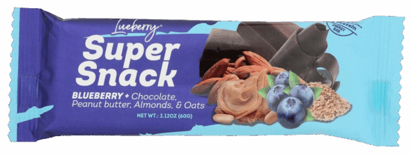 SUPER SNACK: Large Blueberry Bar, 2.12 oz