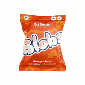 BLOBS: Orange Peach Gummy Candy, 1.8 oz