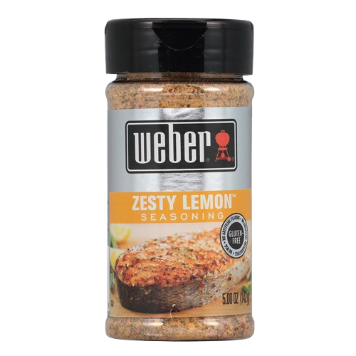 WEBER: Zesty Lemon Grilling Seasoning, 5 oz