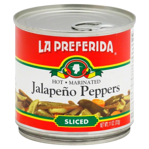 LA PREFERIDA: Sliced Jalapeno Peppers, 11 oz