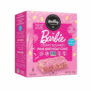 HEALTHY CRUNCH: Barbie Pink Birthday Party Crispy Squares, 4.68 oz