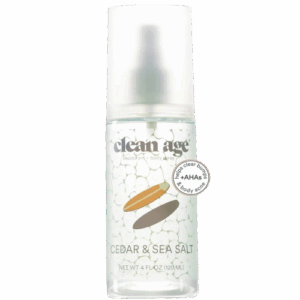 CLEAN AGE: Cedar and Sea Salt AHA Body Spray, 4 oz