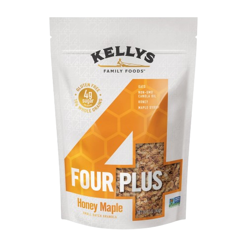 KELLYS FOUR PLUS GRANOLA: Honey Maple Granola, 12 oz