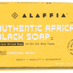 ALAFFIA: African Black Soap Charcoal Reishi, 5 oz
