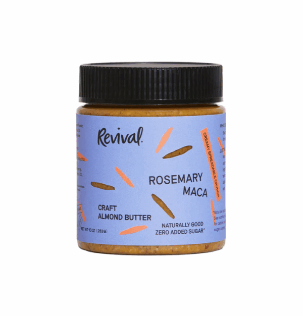 REVIVAL FOOD CO: Rosemary Maca Almond Butter, 10 oz