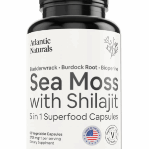 ATLANTIC NATURALS: Sea Moss With Shilajit, 60 vc