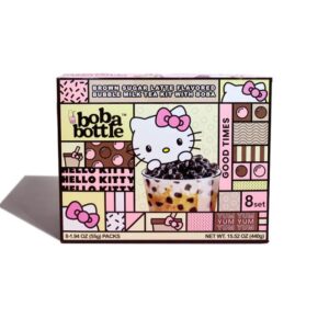 A-SHA: Hello Kitty Boba Kit Brown Sugar Milk Tea, 15.52 oz