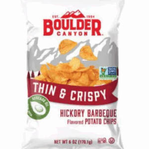 BOULDER CANYON: Thin and Crispy Hickory BBQ Potato Chips, 6 oz