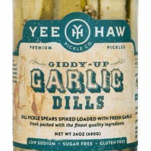 YEE HAW PICKLE COMPANY: Giddy Up Garlic Dills, 24 oz