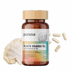 PURANA: Lions Mane 8 1 Capsules, 60 vc