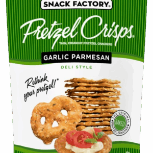 SNACK FACTORY: Garlic Parmesan Pretzel Crisps, 7.2 oz