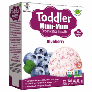 WANT-WANT: Toddler Mum Mum Blueberry Rice Biscuits, 2.12 oz