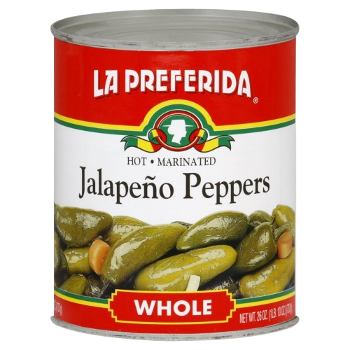 LA PREFERIDA: Whole Jalapeno Peppers, 26 oz