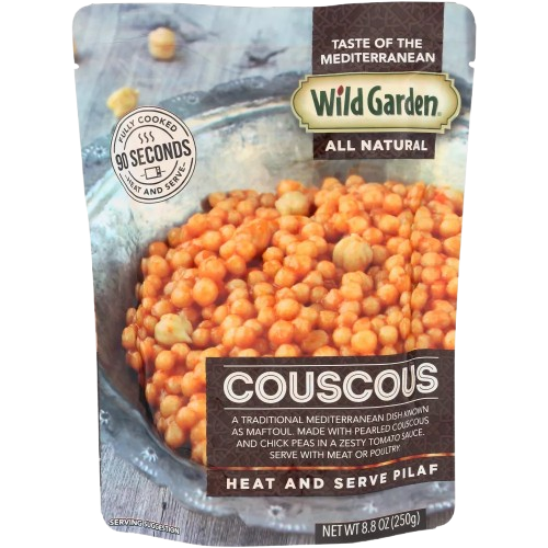 WILD GARDEN: Couscous Heat and Serve Pilaf, 8.8 oz