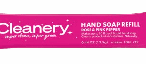 CLEANERY: Hand Wash Rose and Pink Pepper Single, 0.44 oz