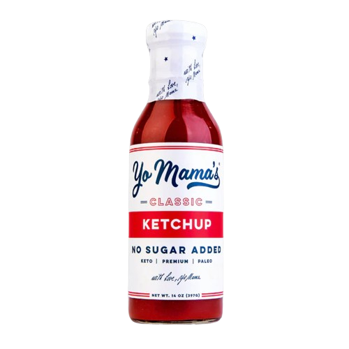 YO MAMAS FOODS: Unsweetened Classic Ketchup, 14 oz