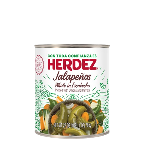 HERDEZ: Whole Jalapenos Chiles, 27 oz