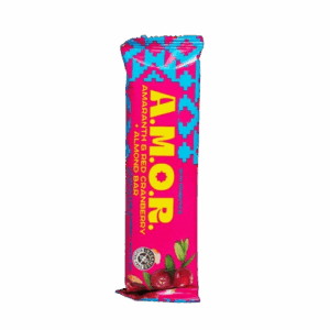 AMOR: Red Cranberry and Almond Amaranth Bar Single, 1.05 oz