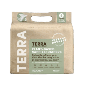 TERRA ORGANICS: Size 5 Diapers Walker, 16 ea