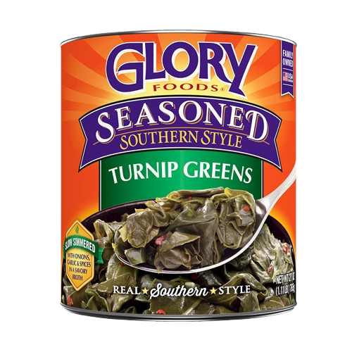GLORY FOODS: Seasoned Turnip Greens, 27 oz