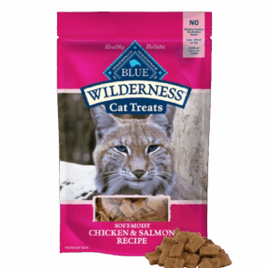 BLUE BUFFALO: Chicken and Salmon Cat Treats, 2 oz