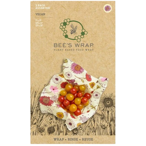 BEES WRAP: Vegan Meadow Magic 3Pk, 6 ea