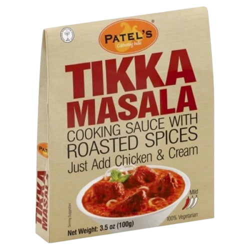 PATEL: Tikka Masala Cooking Sauce with Roasted Spices, 3.53 oz
