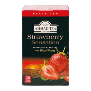 AHMAD TEA: Strawberry Sensation Fruit Black Tea, 20 bg