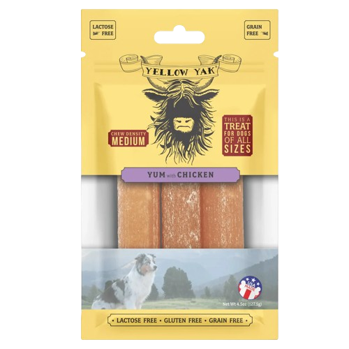 YELLOW YAK: Yum Chicken Dog Treat, 4.5 oz