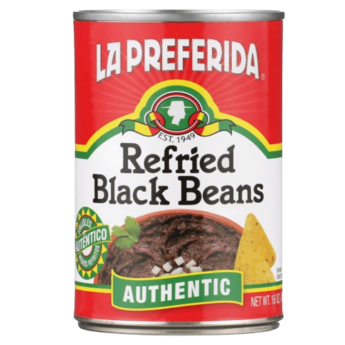 LA PREFERIDA: Authentic Refried Black Beans, 16 oz