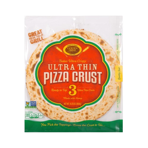 GOLDEN HOME: Ultra Thin Pizza Crust 12In, 14.25 oz