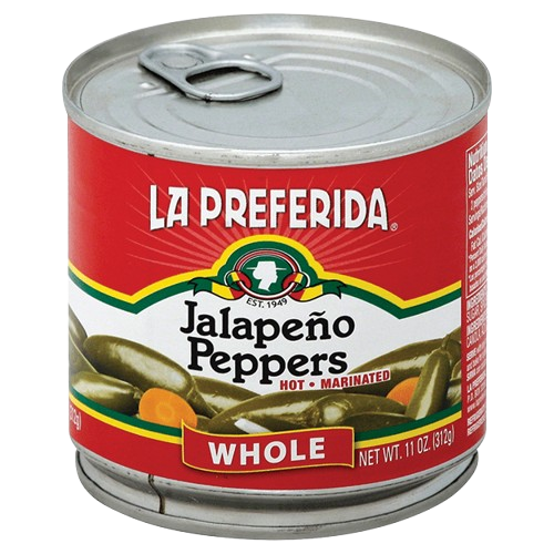 LA PREFERIDA: Whole Jalapeno Peppers Can, 11 oz