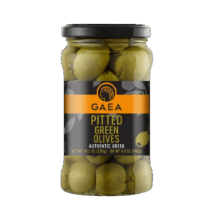 GAEA: Pitted Green Olives, 4.9 oz