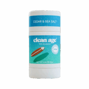 CLEAN AGE: Cedar and Sea Salt AHA Deodorant, 2.25 oz