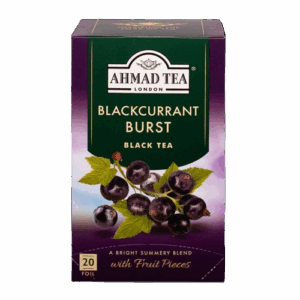 AHMAD TEA: Blackcurrant Burst Fruit Black Tea, 20 bg